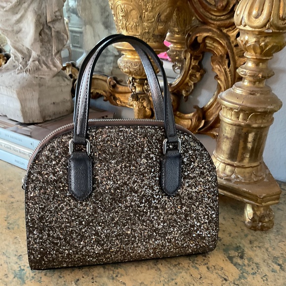 Kate Spade silver glitter bag - Picture 1 of 6